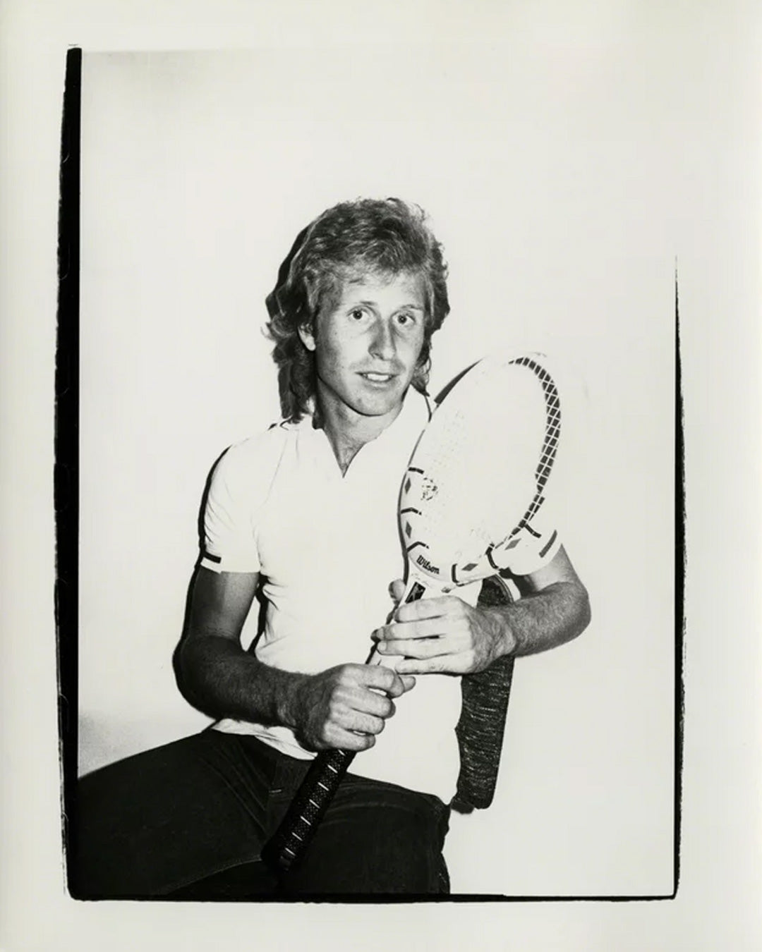 Vitas Gerulaitis with wilson tennis racket